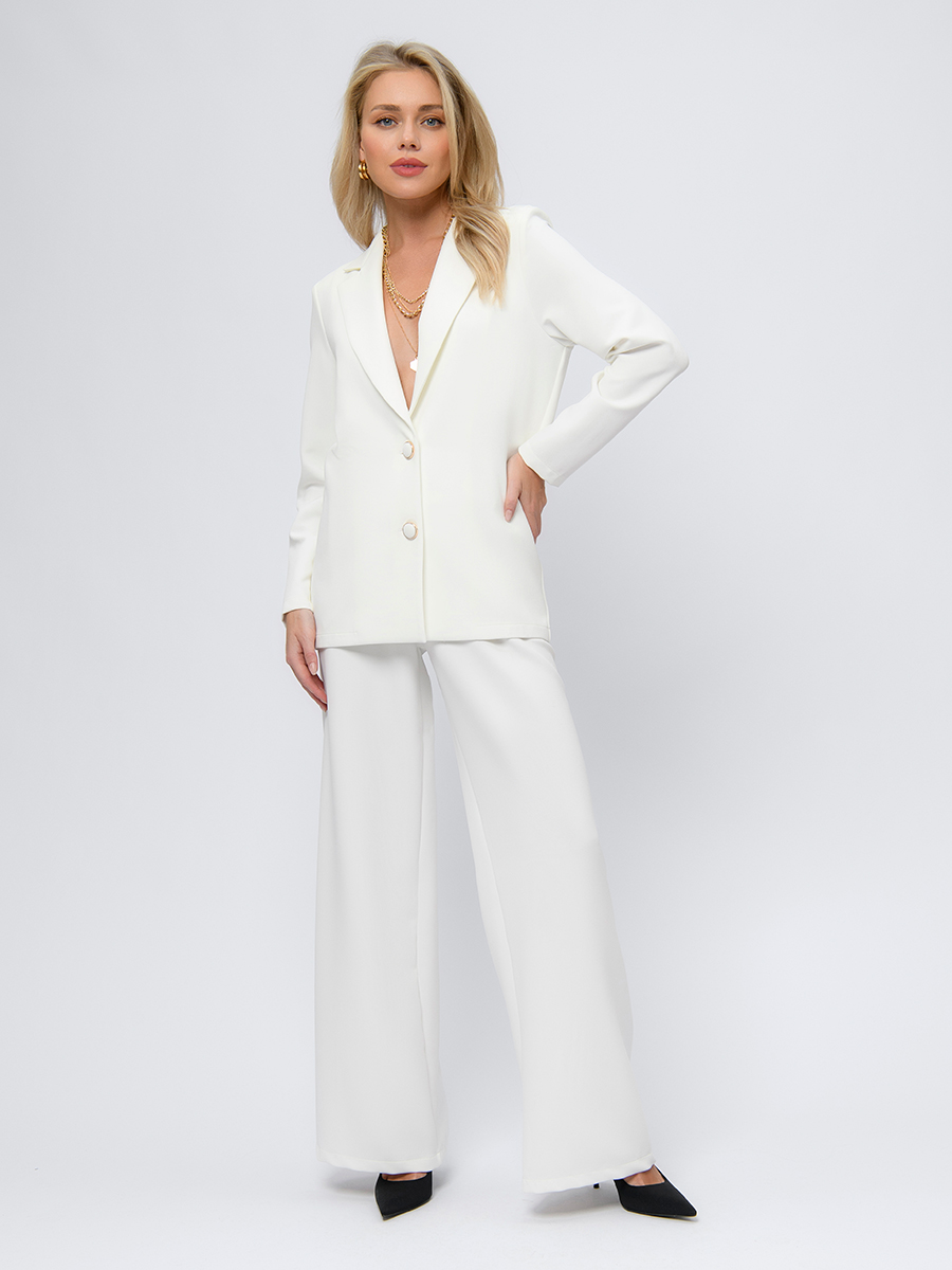 

Брюки женские 1001dress 0202547 белые 52 RU, Белый, 0202547