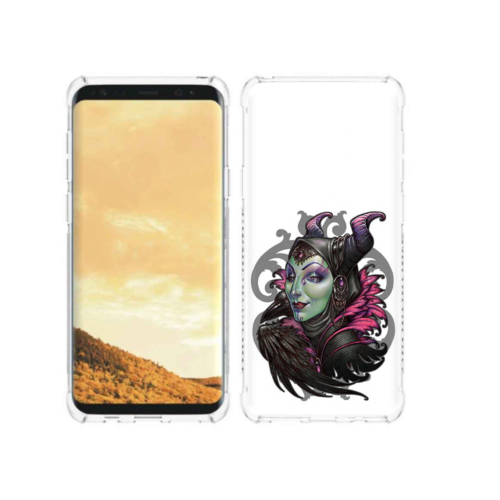 

Чехол MyPads Tocco для Samsung Galaxy S9 зеленая девушка с вороном (PT98329.588.357), Прозрачный, Tocco