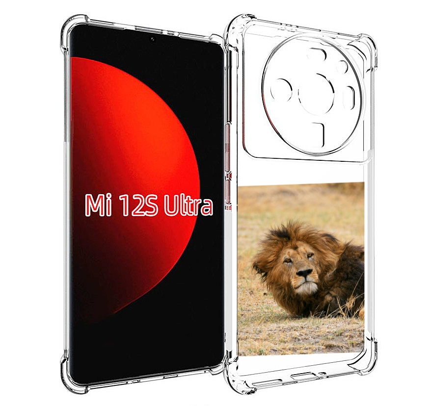 

Чехол MyPads Лев-лежит мужской для Xiaomi 12S Ultra, Прозрачный, Tocco