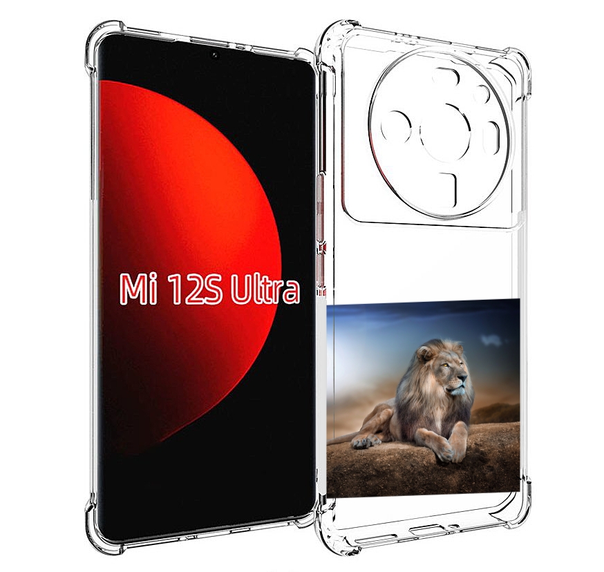 

Чехол MyPads Лев-наблюдает для Xiaomi 12S Ultra, Прозрачный, Tocco