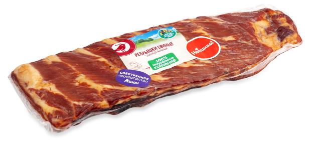 Ребрышки варено-копченые АШАН Красная птица свиные 1 упаковка - 700 г 660₽