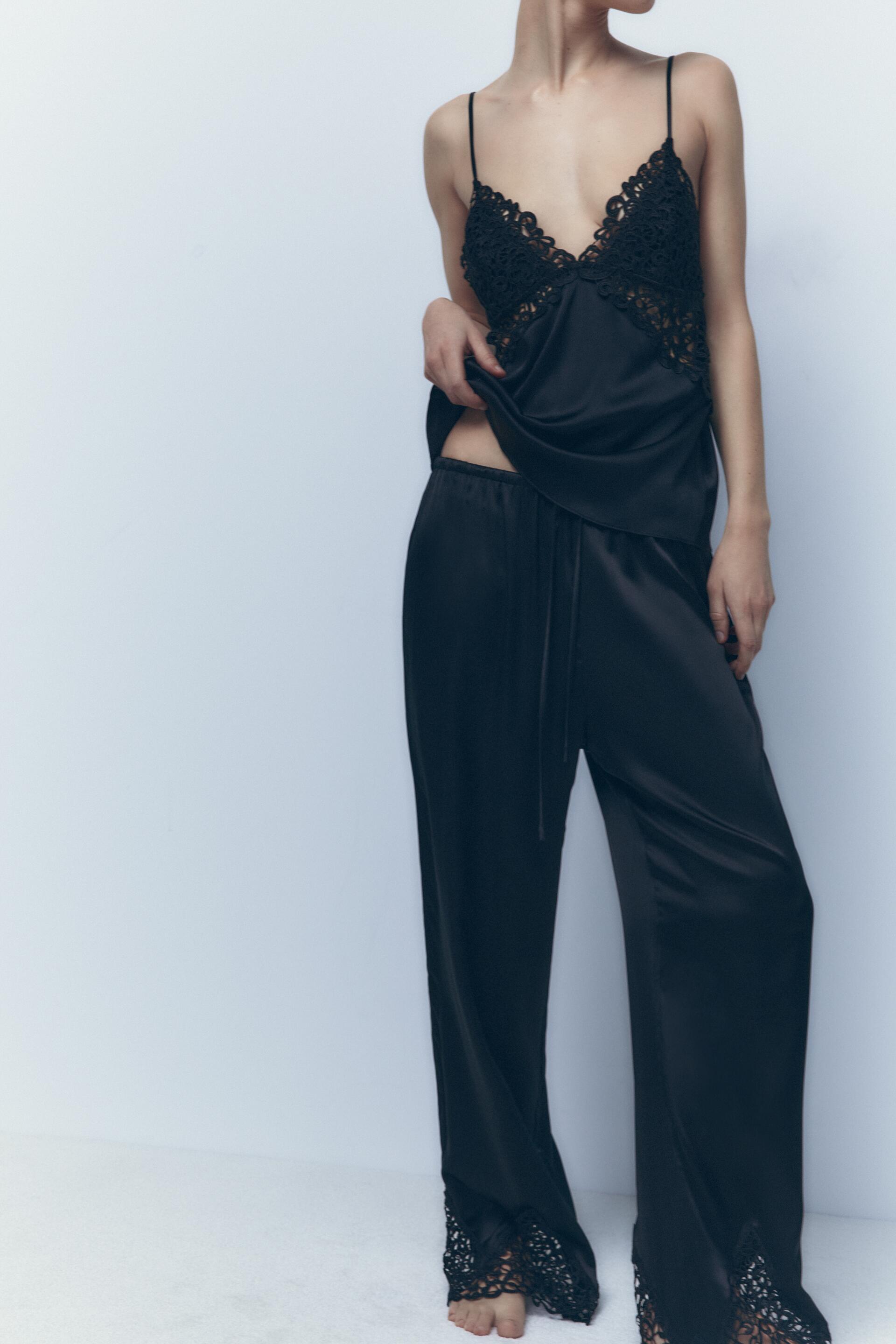 Брюки женские ZARA 08779714 черные M (доставка из-за рубежа)