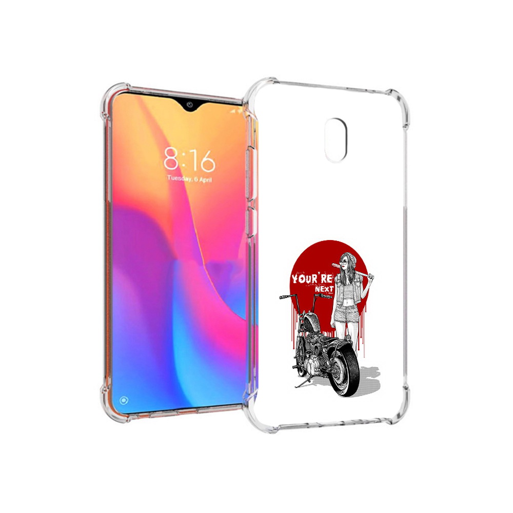 Чехол MyPads Tocco для Xiaomi Redmi 8A девушка с мотоциклом (PT138948.272.315)