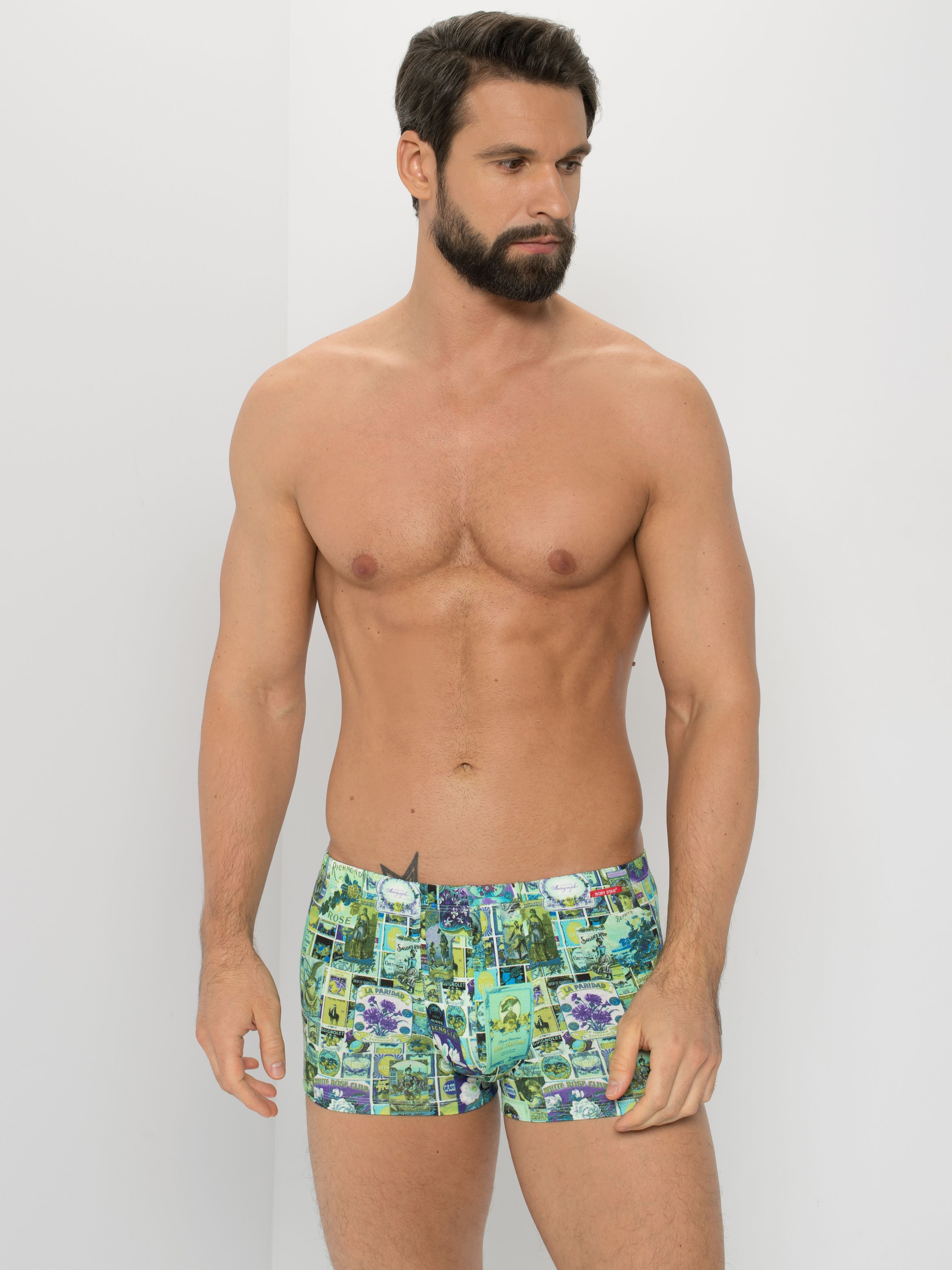 

Трусы мужские Body Star 5570 зеленые M, Зеленый, 5570