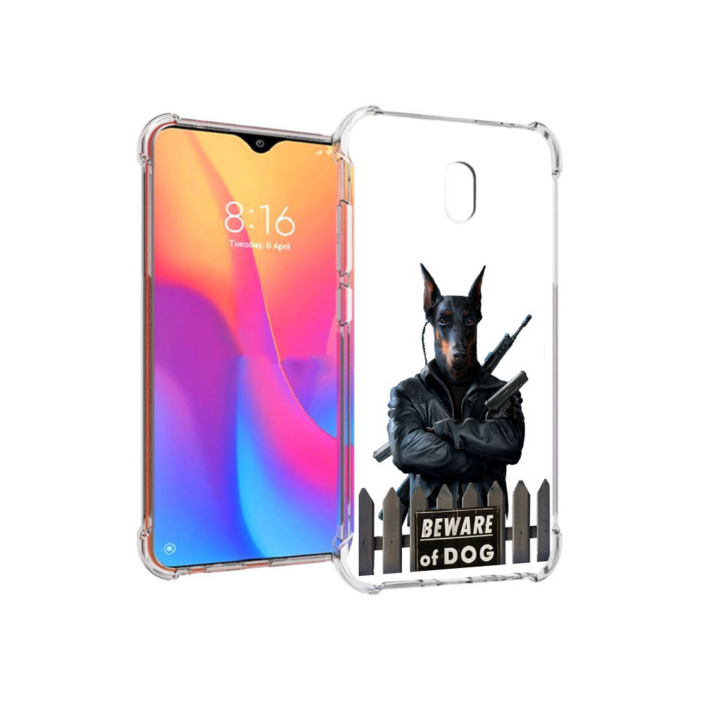 

Чехол MyPads Tocco для Xiaomi Redmi 8A доберман (PT138948.272.332), Прозрачный, Tocco