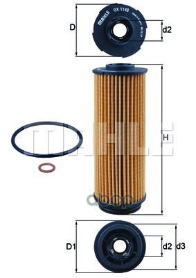 

Фильтр масл.BMW F20/F30/F31/G11/G12 mot.B57/58 3.0D 2014 => Mahle/Knecht ox1146d