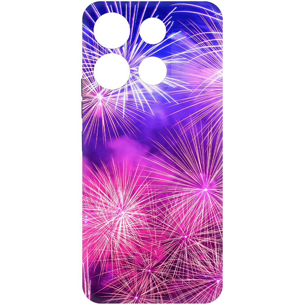 

Чехол-накладка Krutoff Soft Case Салют для Itel A60s черный