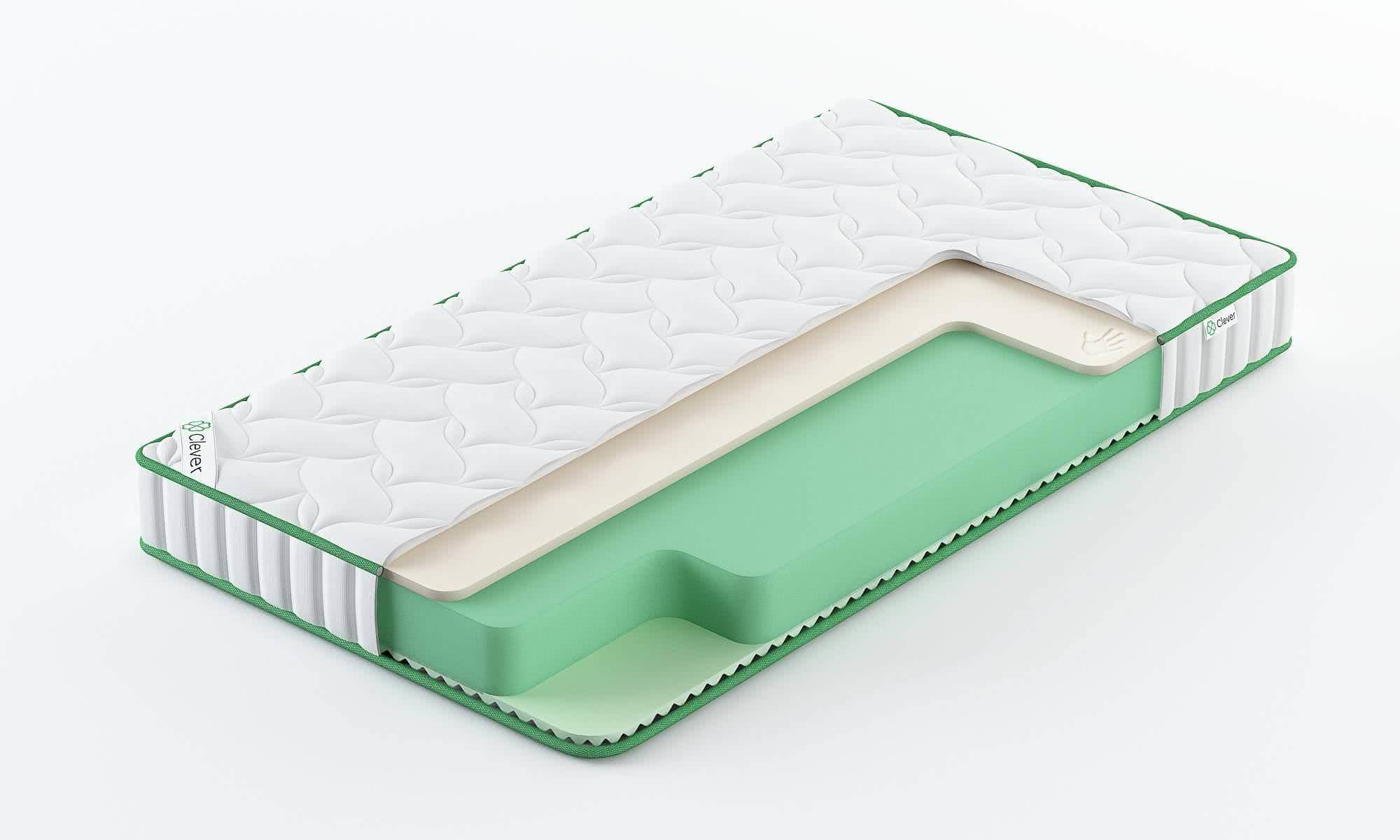 

Матрас Clever Pulse 200х200, Белый, PULSE