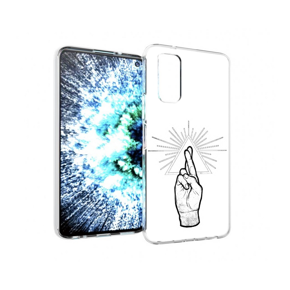 

Чехол MyPads Tocco для Vivo IQOO Neo 3 черно белая рука (PT157205.400.681), Прозрачный, Tocco