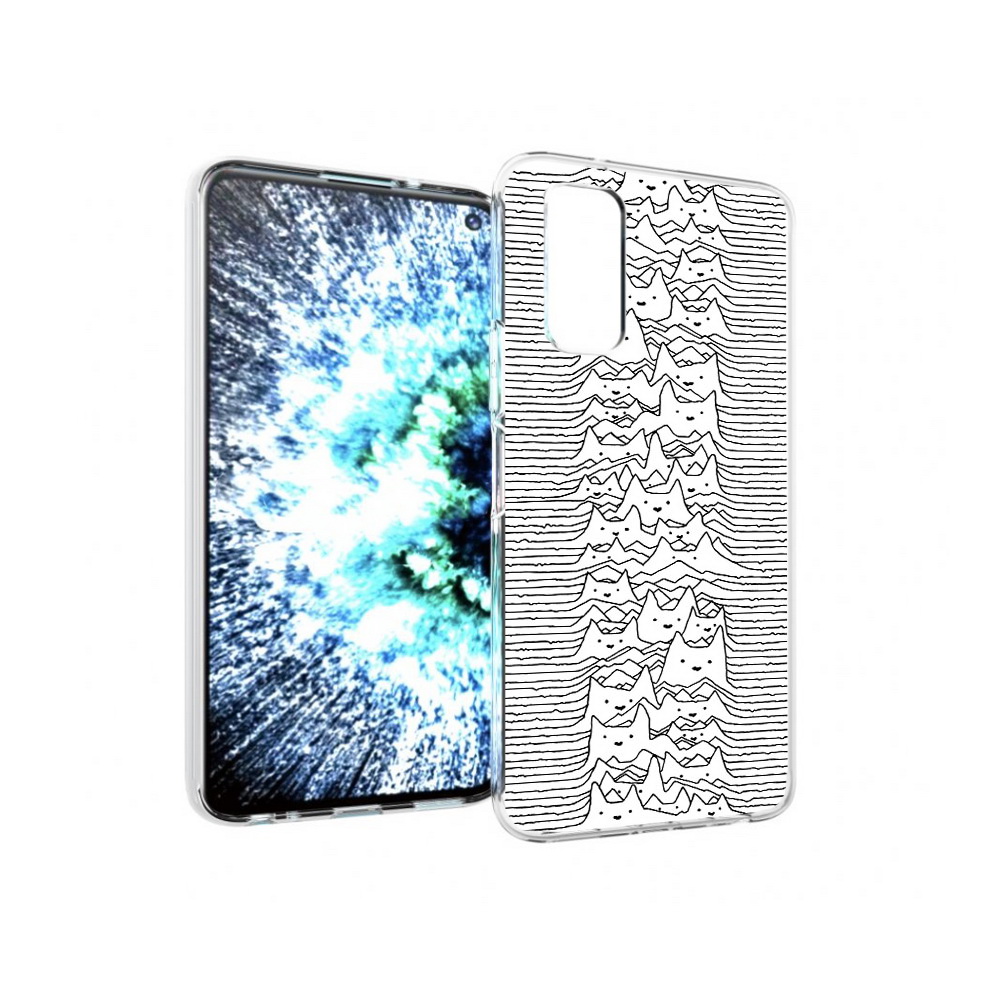

Чехол MyPads Tocco для Vivo IQOO Neo 3 черно белые коты 3D (PT157205.400.682), Прозрачный, Tocco