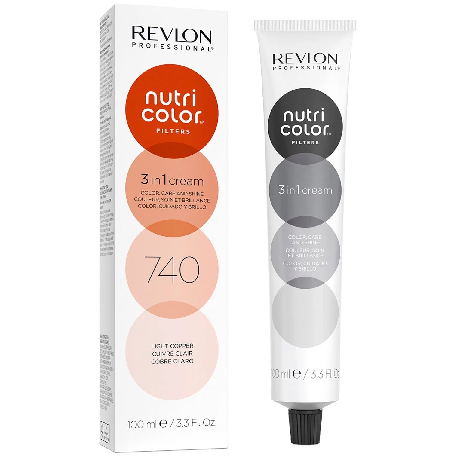 Прямой краситель NUTRI COLOR FILTERS REVLON PROFESSIONAL 740 медный 100 мл