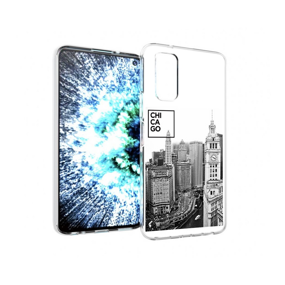 

Чехол MyPads Tocco для Vivo IQOO Neo 3 черно белый чикаго (PT157205.400.689), Прозрачный, Tocco