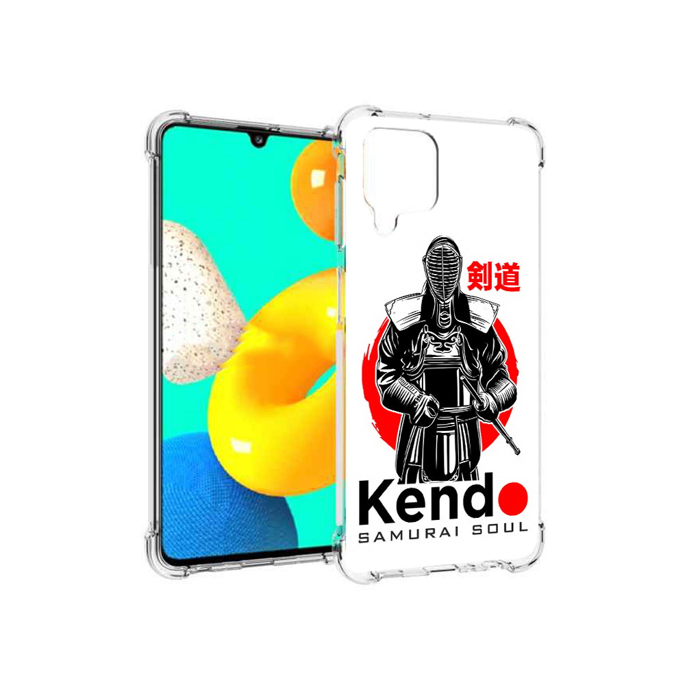 

Чехол MyPads Tocco для Samsung Galaxy M22 рисованый самурай (PT226931.524.581), Прозрачный, Tocco