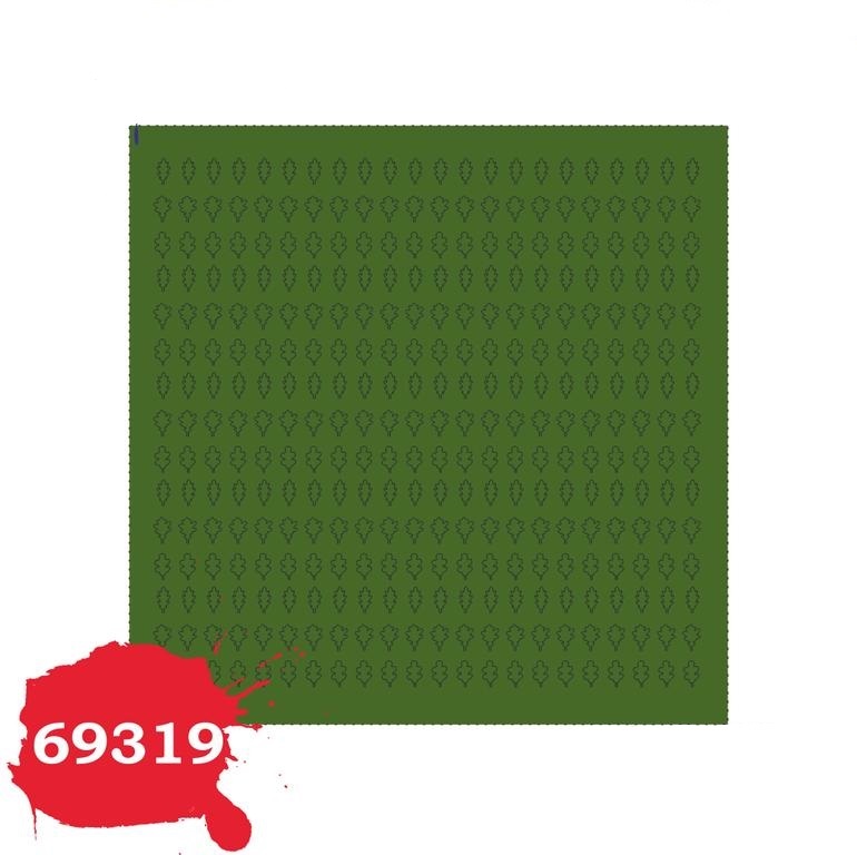 Лист дуба М 330шт. 2.3х3.6мм зелёный 69319