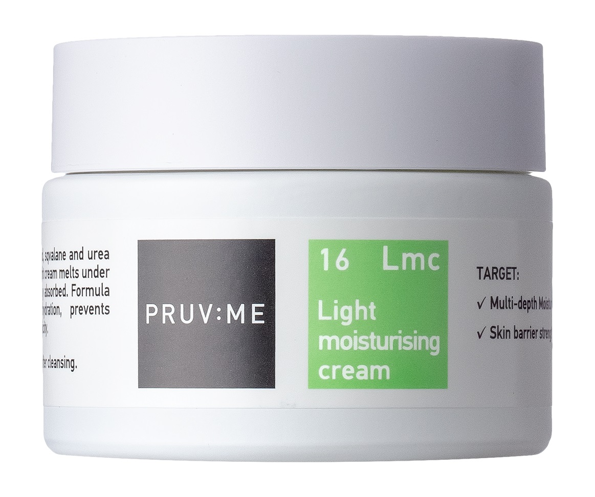 фото Увлажняющий крем для лица pruv:me lmc 16 light moisturising cream с легкой текстурой