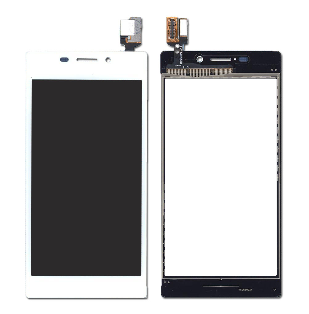 фото Сенсорное стекло (тачскрин) для sony xperia m2/m2 dual (d2305) белое oem