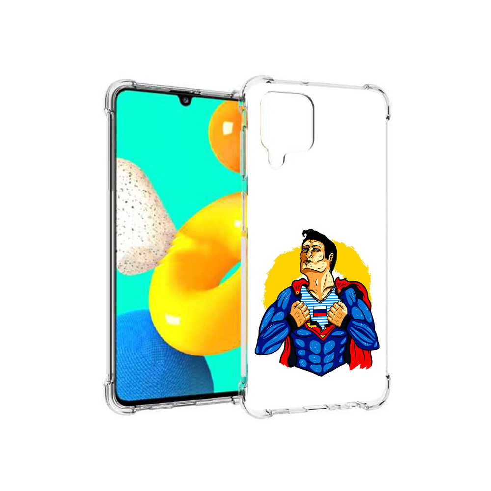 

Чехол MyPads Tocco для Samsung Galaxy M22 русский супермен (PT226931.524.591), Прозрачный, Tocco
