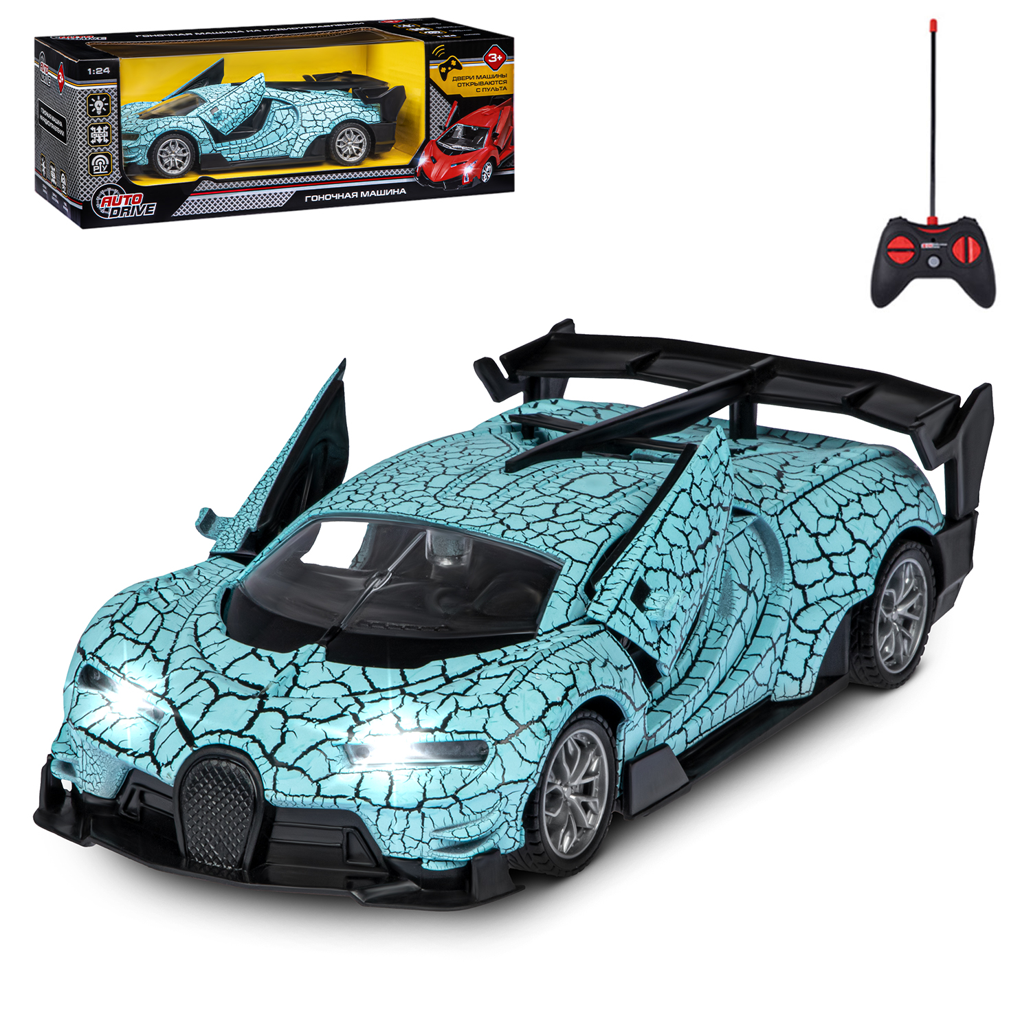 

Радиоуправляемая гоночная машина ТМ AUTODRIVE, М1:24, 5 каналов, свет, JB0404740