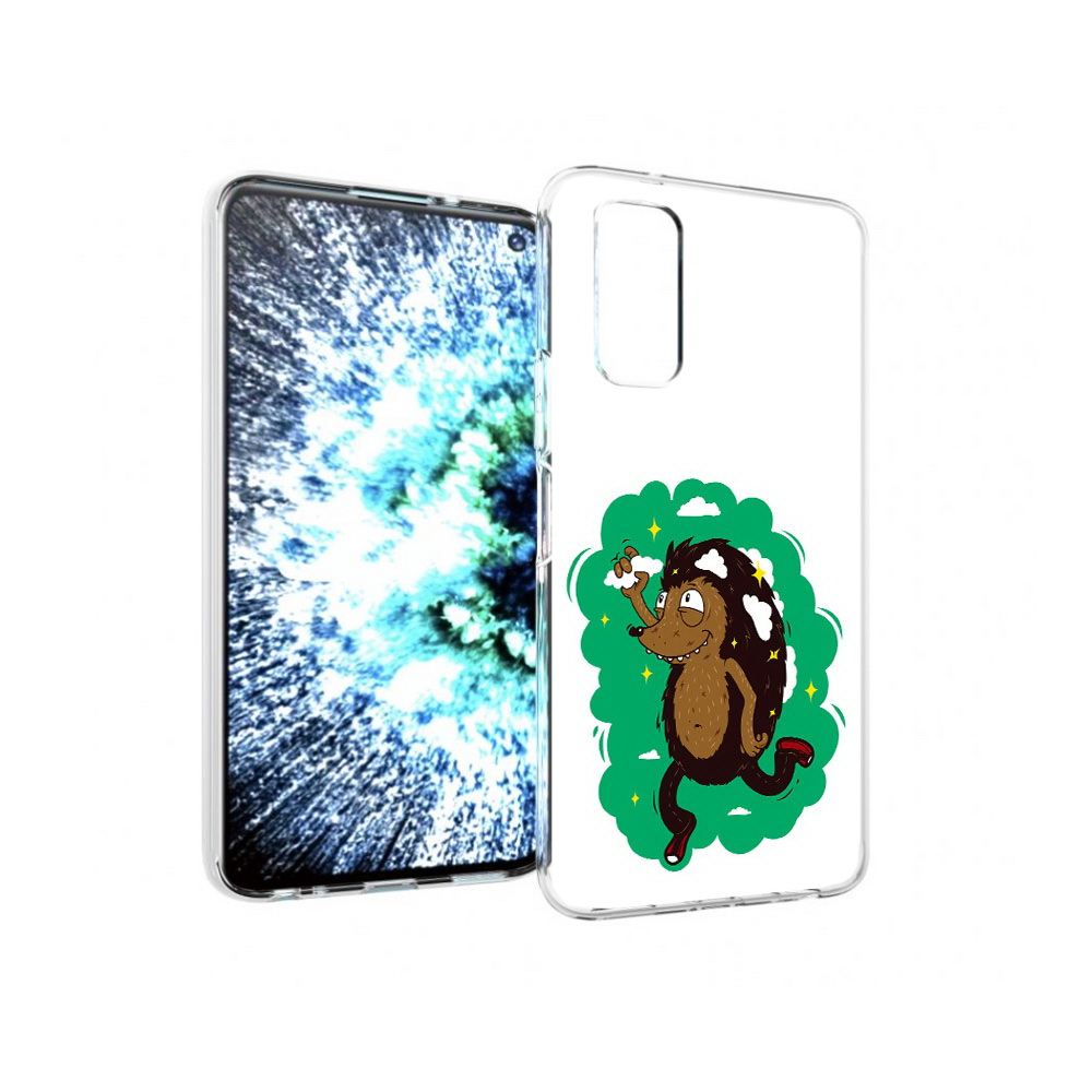 

Чехол MyPads Tocco для Vivo IQOO Neo 3 Ежик в облаках (PT157205.400.77), Прозрачный, Tocco