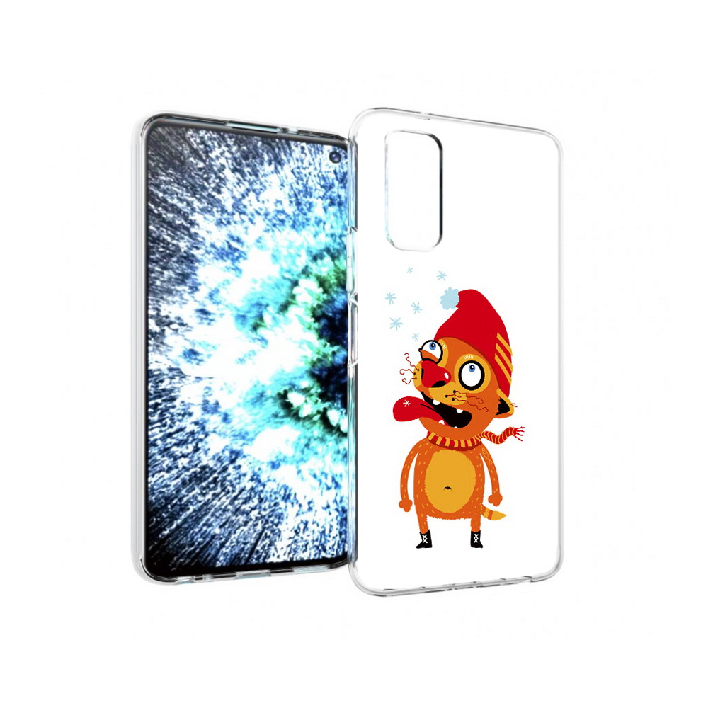 

Чехол MyPads Tocco для Vivo IQOO Neo 3 Зимний кот (PT157205.400.88), Прозрачный, Tocco