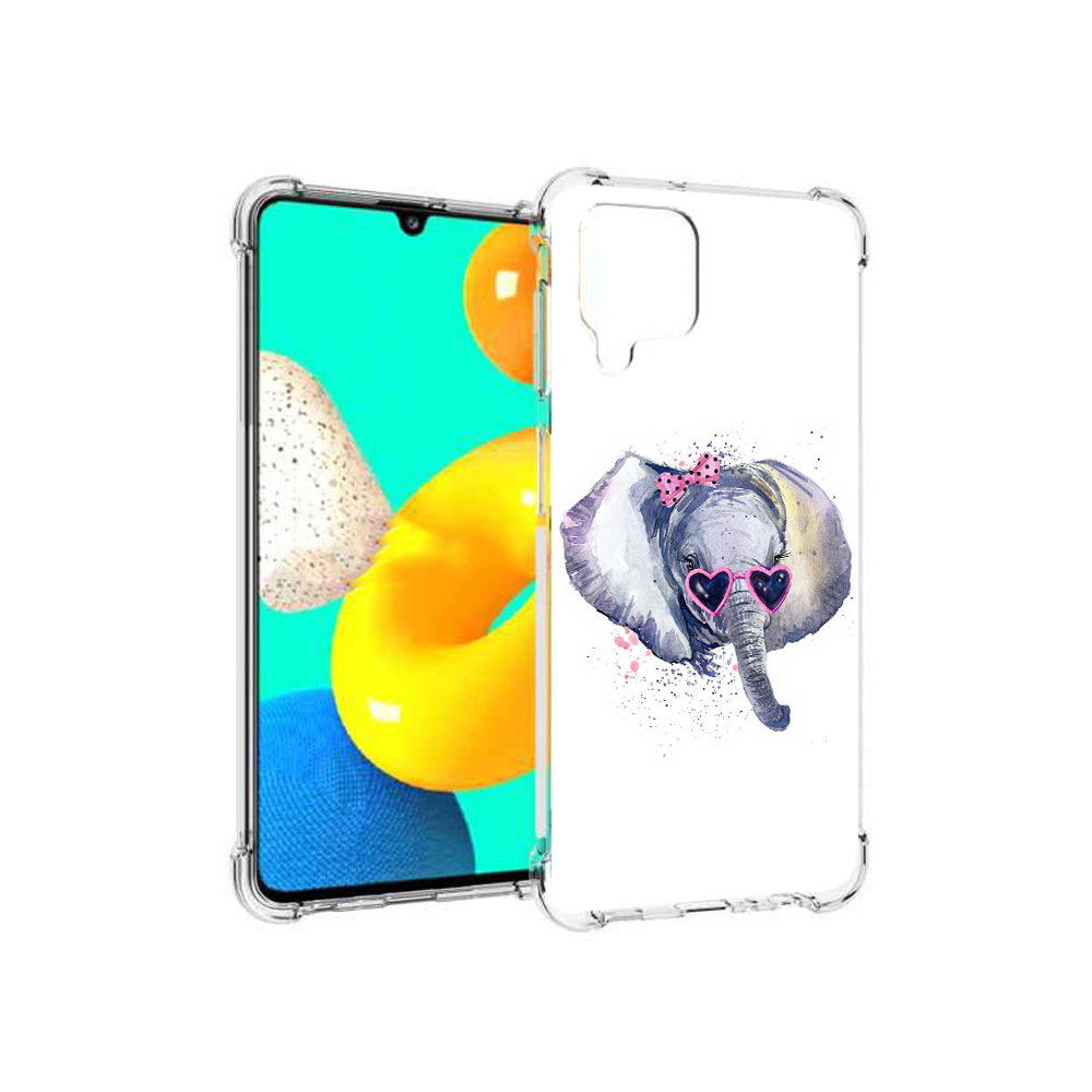 

Чехол MyPads Tocco для Samsung Galaxy M22 слоник в очках (PT226931.524.608), Прозрачный, Tocco