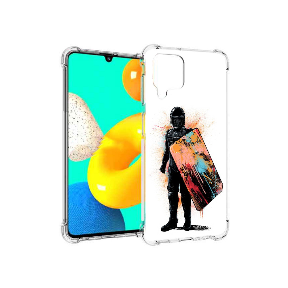 

Чехол MyPads Tocco для Samsung Galaxy M22 солдат с красочным щитом (PT226931.524.614), Прозрачный, Tocco