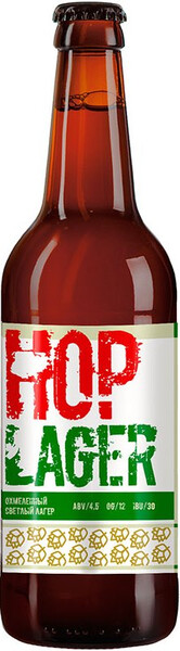 

Пиво Василеостровское Hop Lager 4,5% 0,5 л, Светлое