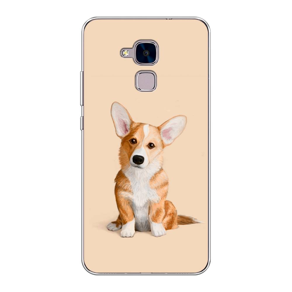 

Чехол на Honor 5C "Грустный Корги", Коричневый;бежевый, 60450-1