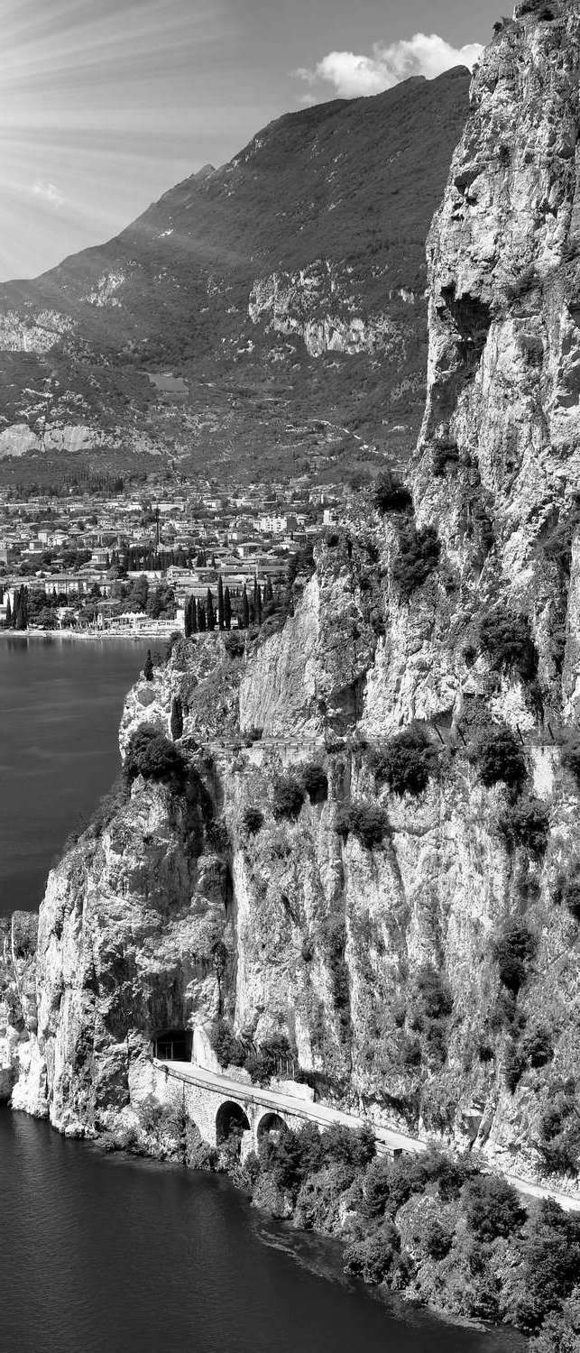 фото Самоклеющиеся фотообои "италия", 90x210 см, эффект черно-белый, отраженный фотообои.рф