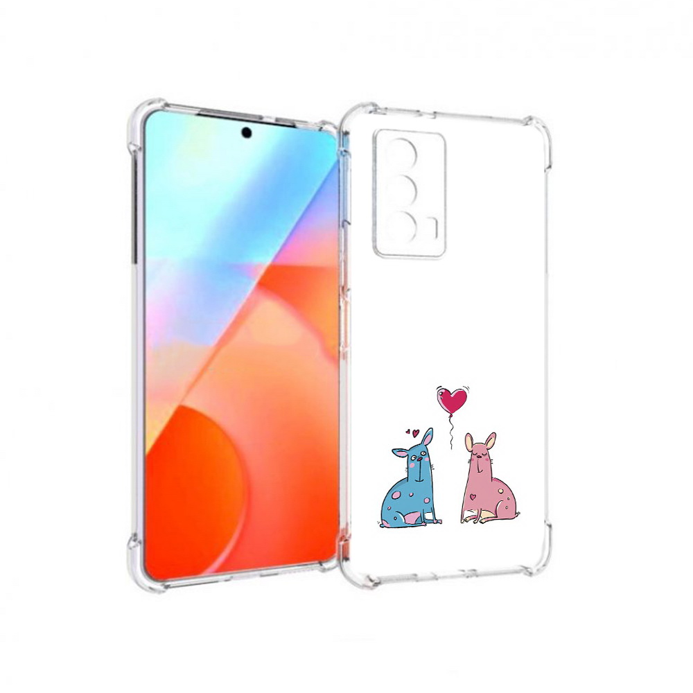 

Чехол MyPads Tocco для Vivo iQOO Z5 Лама любовь (PT226980.401.102), Прозрачный, Tocco