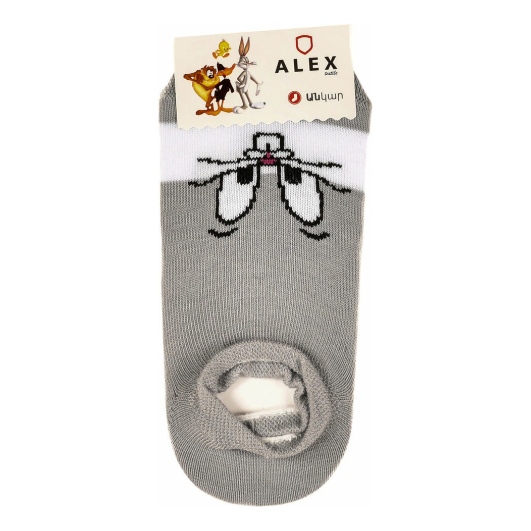 

Носки детские Alex Textile с зайчиком серые бесшовные р 23-26