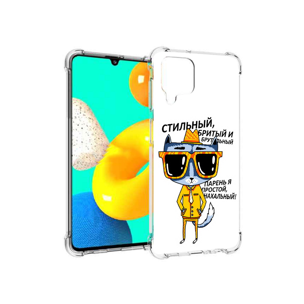 

Чехол MyPads Tocco для Samsung Galaxy M22 стильный кот (PT226931.524.625), Прозрачный, Tocco