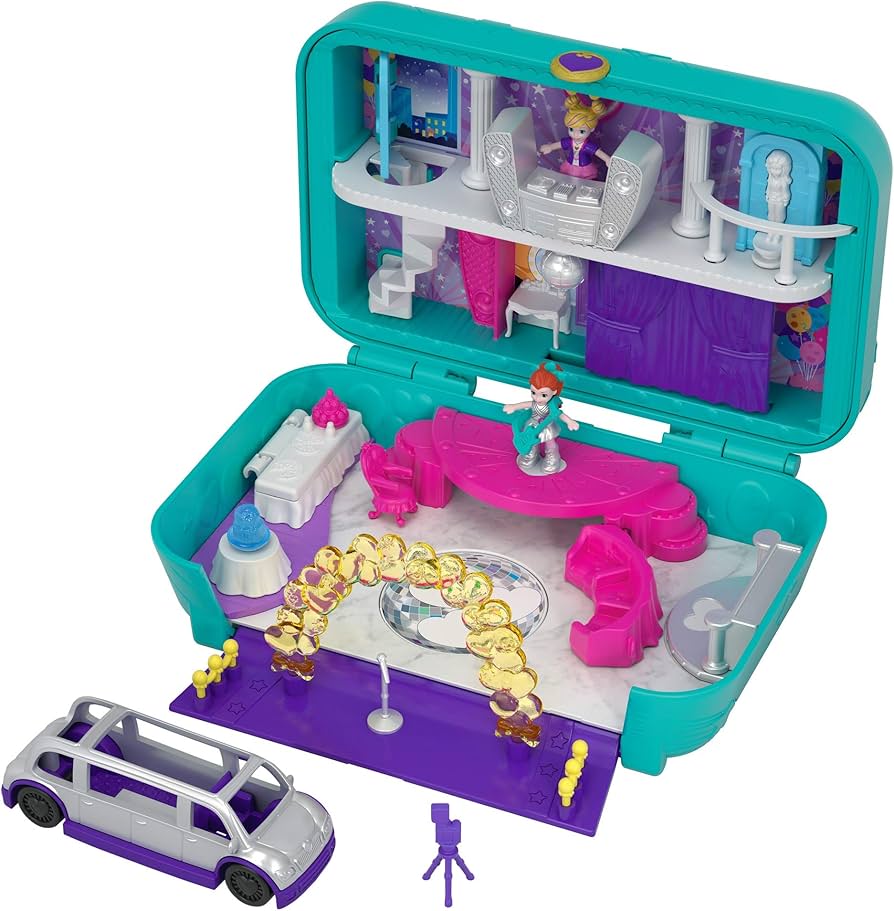 Игровой набор Polly Pocket танцевальный набор в футляре с машиной FRY41 3599₽