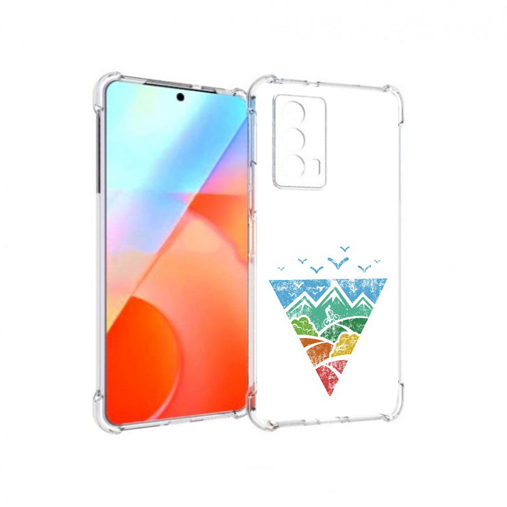 

Чехол MyPads Tocco для Vivo iQOO Z5 Лес земля море чайки (PT226980.401.105), Прозрачный, Tocco