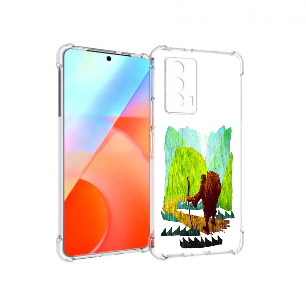 

Чехол MyPads Tocco для Vivo iQOO Z5 Лесная тропа (PT226980.401.106), Прозрачный, Tocco