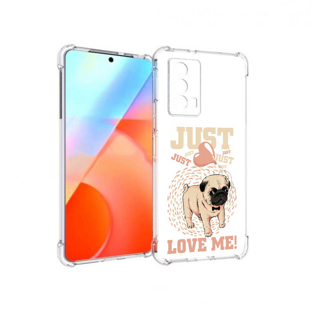 

Чехол MyPads Tocco для Vivo iQOO Z5 Люби меня (PT226980.401.109), Прозрачный, Tocco