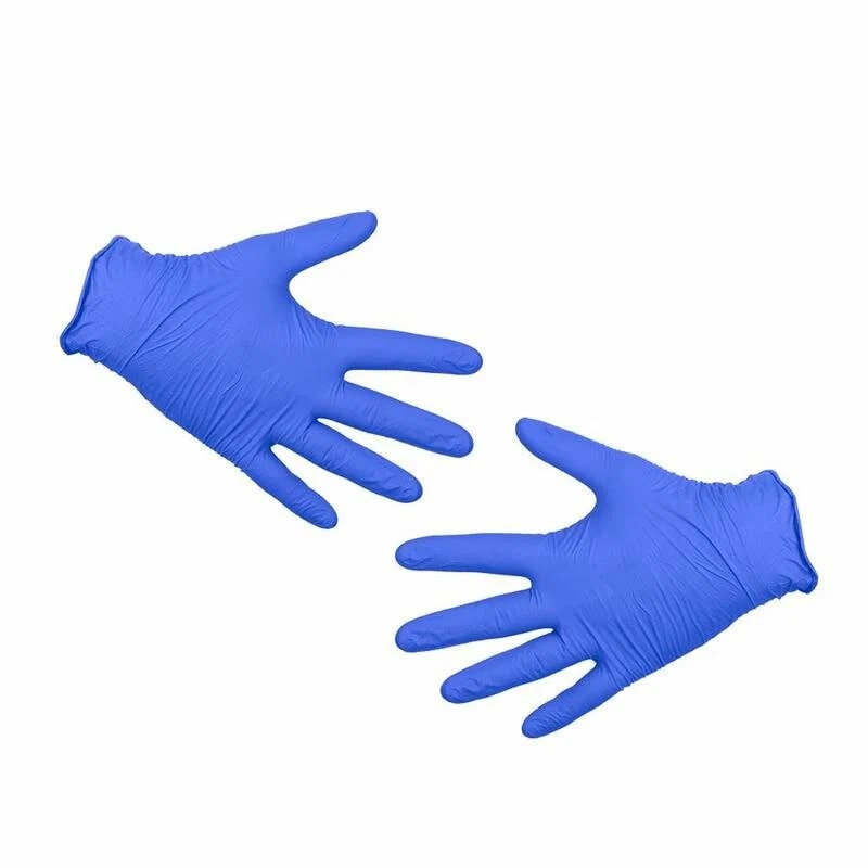 Перчатки одноразовые нитриловые универсального назнач. KLEVER, (L), 50 п/уп