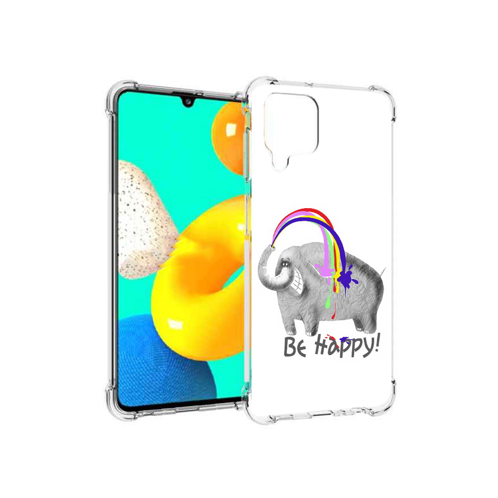 

Чехол MyPads Tocco для Samsung Galaxy M22 счастливый слон (PT226931.524.632), Прозрачный, Tocco