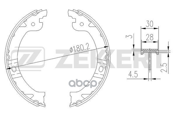 

Колодки Тормозные Dodge Caravan 00- Zekkert Zekkert арт. BK4191