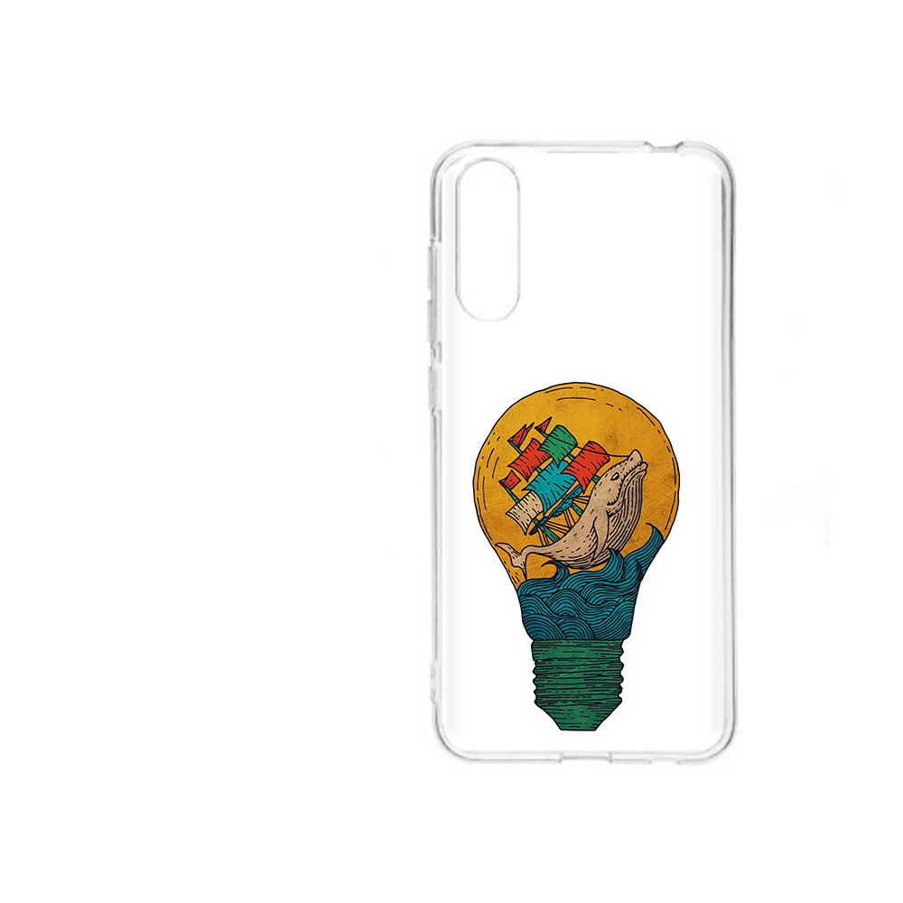 Чехол MyPads Tocco для ZTE Blade A7 2020 кит в лампочке с парусами (PT142232.471.387)