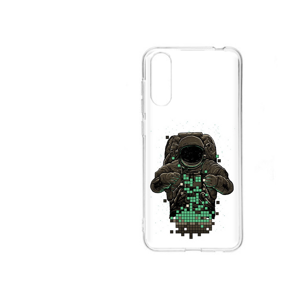 Чехол MyPads Tocco для ZTE Blade A7 2020 космонавт с пикселями (PT142232.471.394)