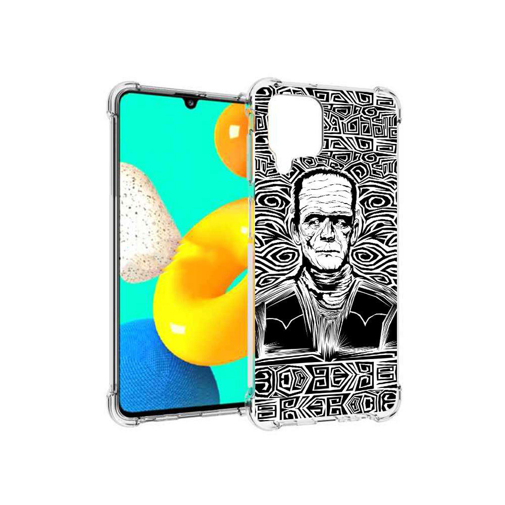Чехол MyPads Tocco для Samsung Galaxy M22 франкенштейн черно белый (PT226931.524.661)
