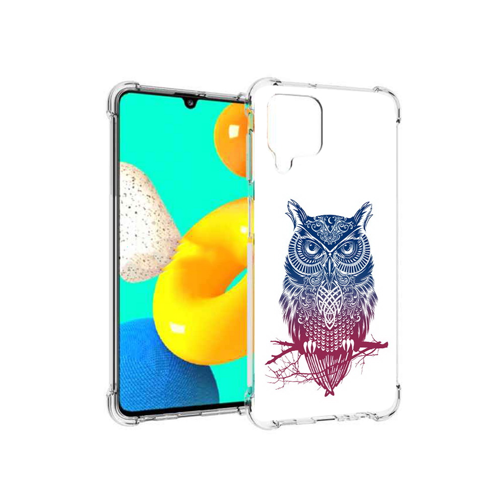 

Чехол MyPads Tocco для Samsung Galaxy M22 хиппи сова (PT226931.524.664), Прозрачный, Tocco