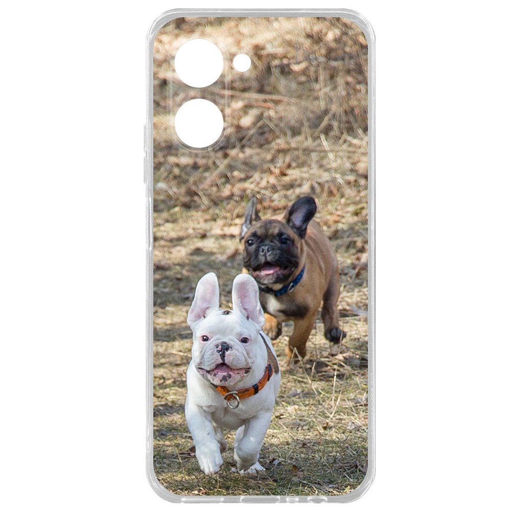 

Чехол-накладка Krutoff Clear Case Догонялки для Realme C33 2023, Прозрачный