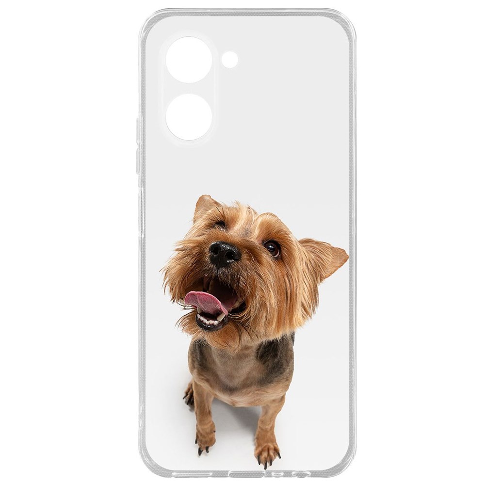 

Чехол-накладка Krutoff Clear Case Йоркширский терьер для Realme C33 2023, Прозрачный