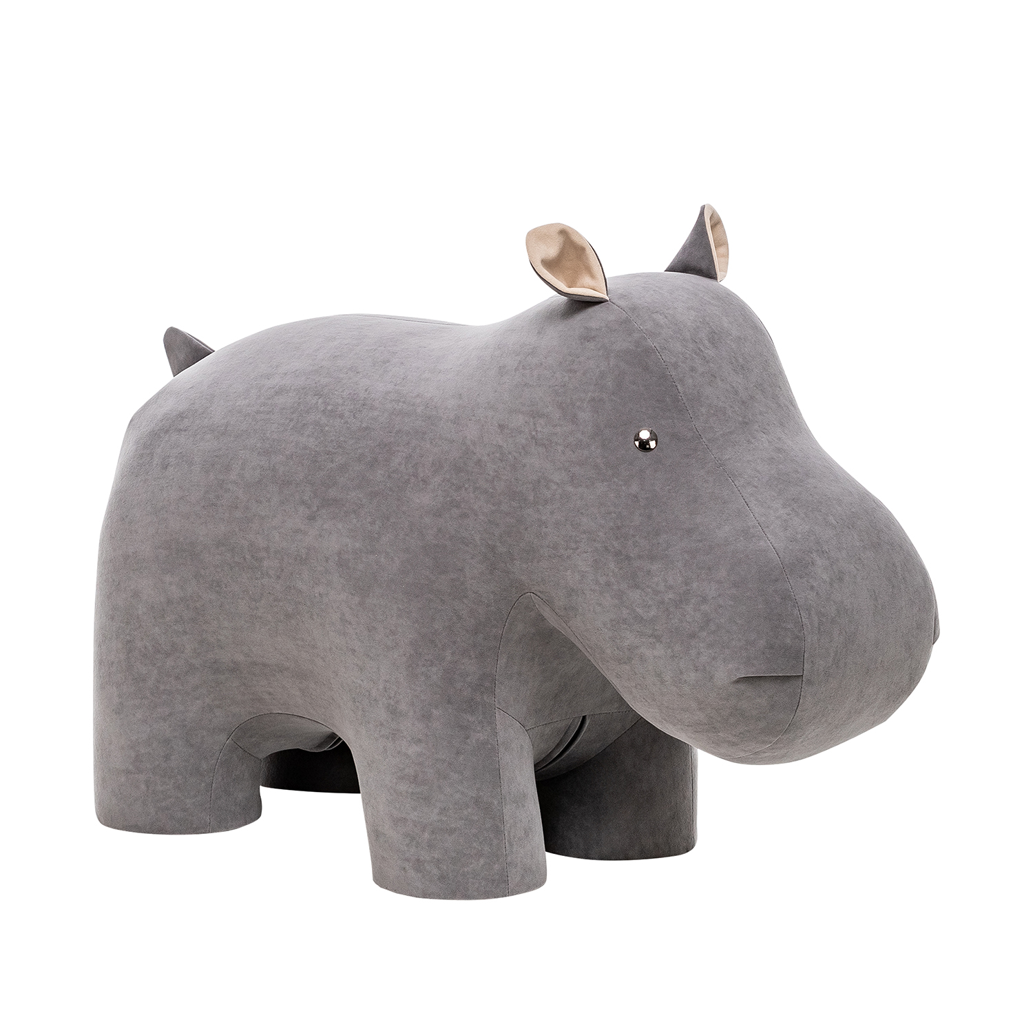 

Пуф Leset Hippo, ткань Omega 04, Omega 02, Серый, Hippo
