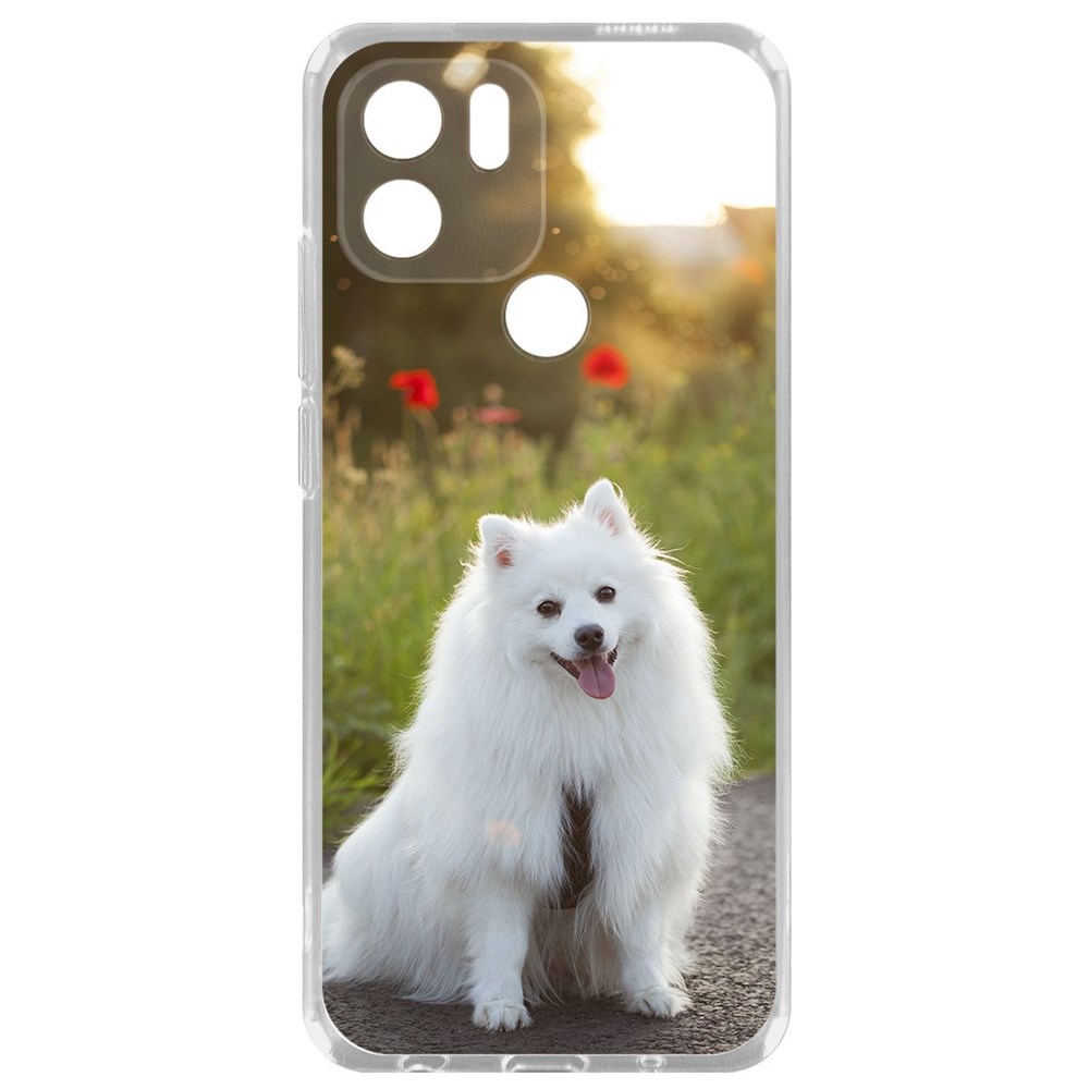 

Чехол-накладка Krutoff Clear Case Белый шпиц для Xiaomi Redmi A2+, Прозрачный