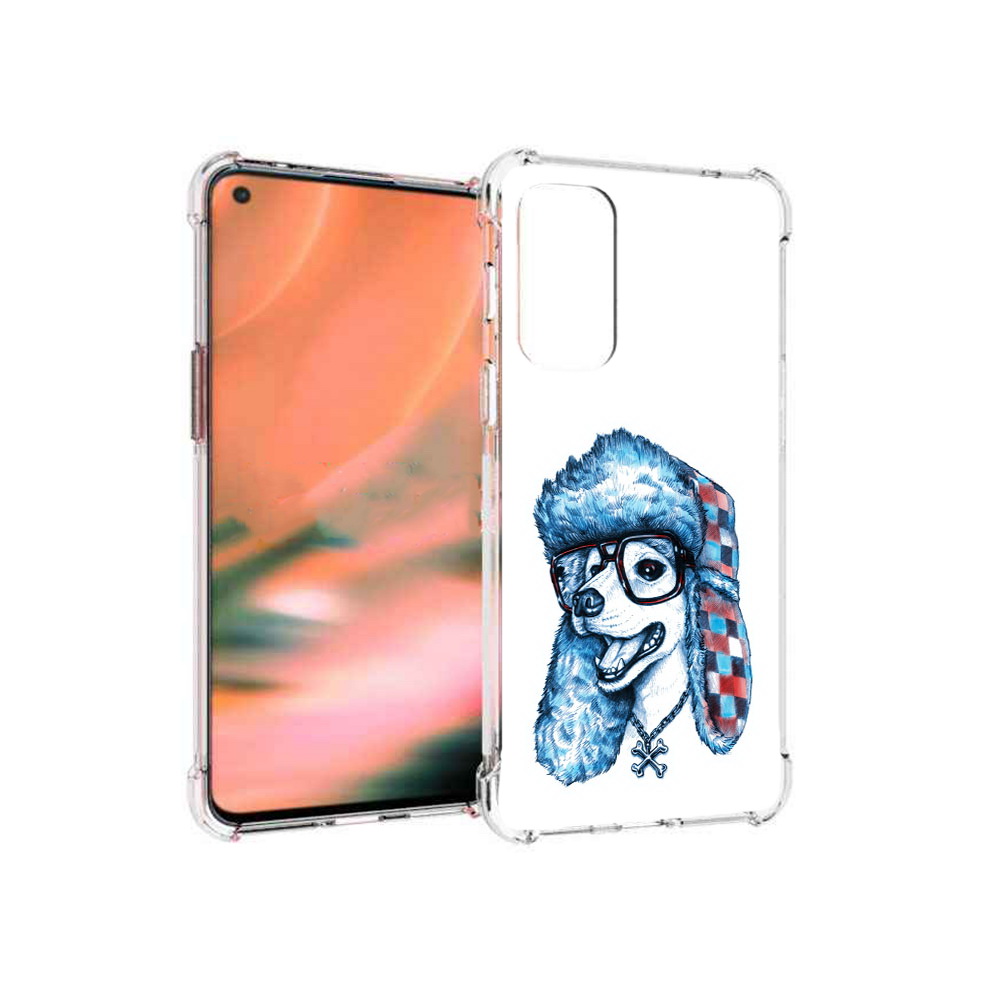 

Чехол MyPads Tocco для OnePlus Nord 2 5G зимний пес (PT161451.125.362), Прозрачный, Tocco