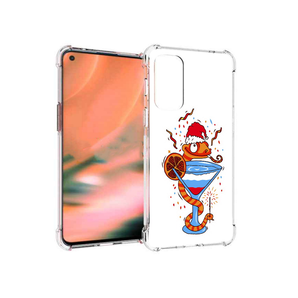 

Чехол MyPads Tocco для OnePlus Nord 2 5G змейка (PT161451.125.364), Прозрачный, Tocco