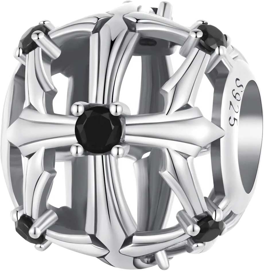 

Шарм из серебра bamoer SCC2548, фианит, SCC2548